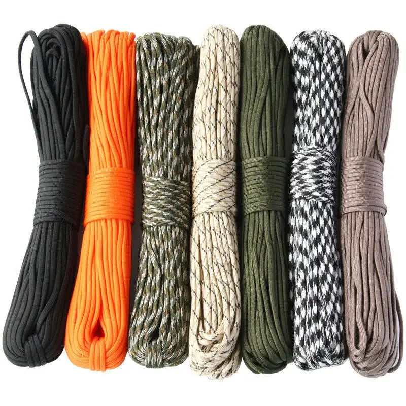 7 Cores 550 Paracord Cord 5 15 30 M Dia.4mm For Outdoor Camping Survival Lanyard Parachute Rope Hiking Tent Accessories