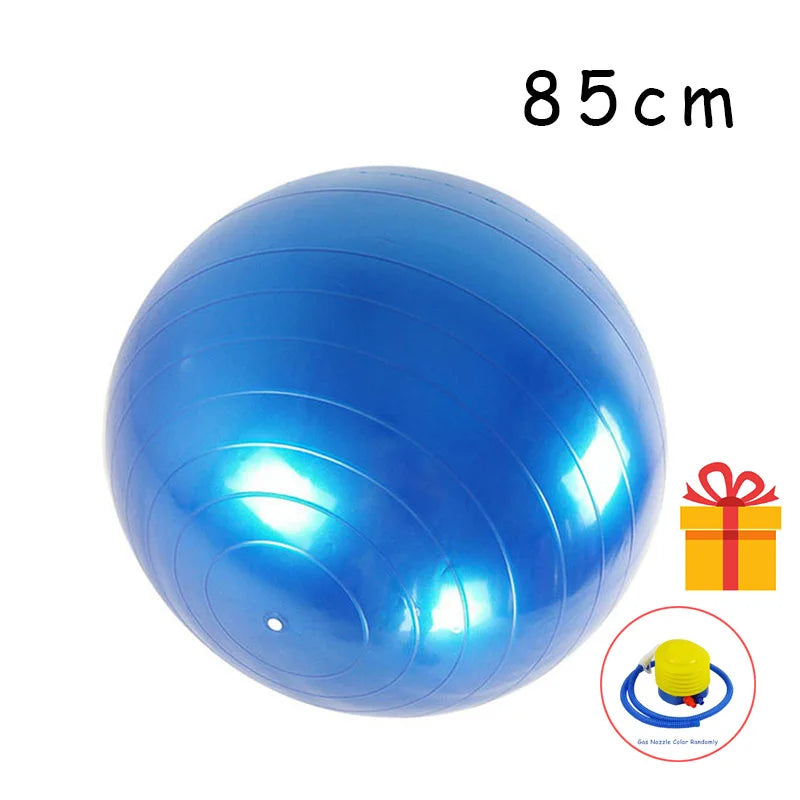 PVC Fitness Balls Yoga Ball Thickened Explosion-proof Exercise Home Gym Pilates Equipment Balance Ball 45cm/55cm/65cm/75cm/85cm