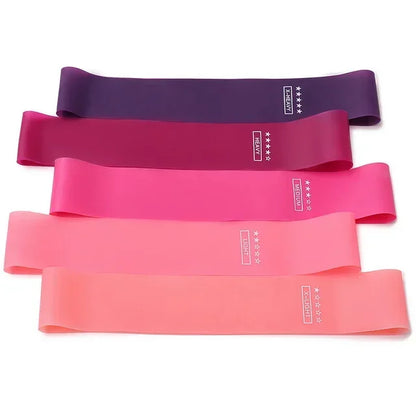 Portable Fitness Workout Equipment Rubber Resistance Bands Yoga Gym Elastic Gum Strength Pilates Crossfit Women Weight Sports