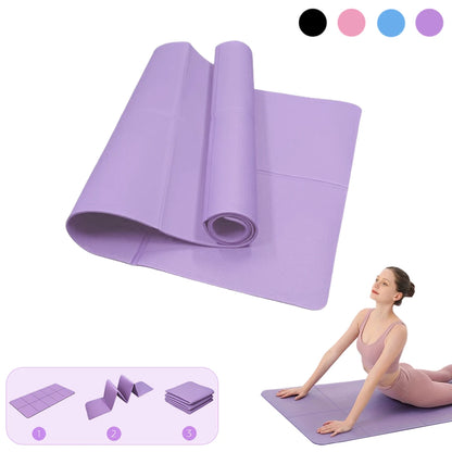 Foldable Yoga Mat Eco Friendly EVA Folding Travel Fitness Exercise Mat 3mm/4mm Thicknesses for Yoga Pilates & Floor Workouts