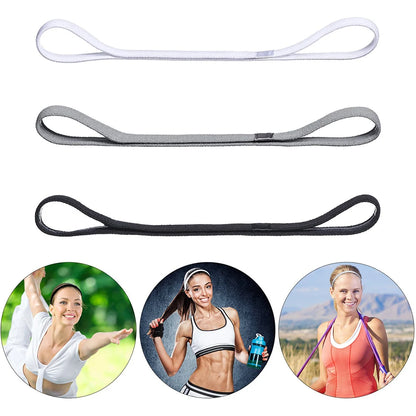 Thin Sport Headbands for Women and Men Non-slip Yoga Hair Band Elastic Sweatbands for Football,Basketball,Soccer,Tennis and Golf