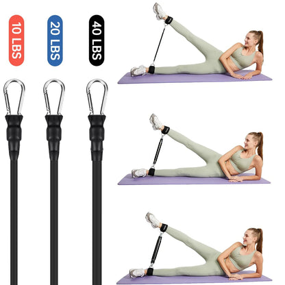 Ankle Resistance Bands, Ankle Bands for Working Out with Cuffs, Resistance Bands for Leg Butt Training Workout Equipment for Kic