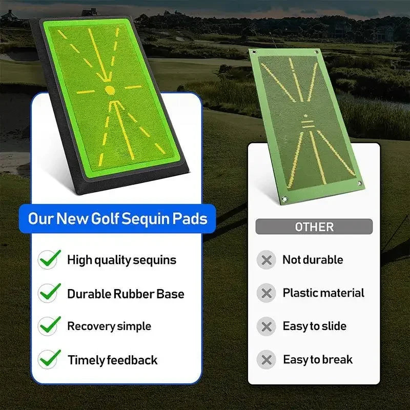 PGM Golf Strike Mat Bead Display Track Beginner Training Trace Detection Pad Swing Exerciser PM130-B