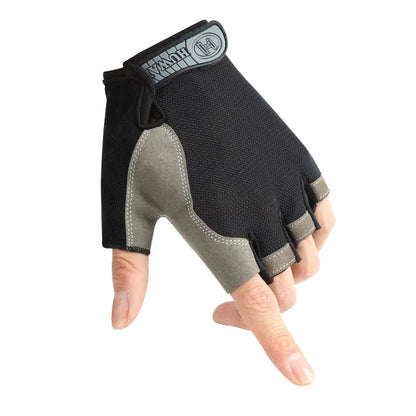 Gym Anti Slip Half Finger Gloves Breathable Dumbbells Gloves Men Women Elastic Shock Exercise Sports gloves for Cycling Bicycle