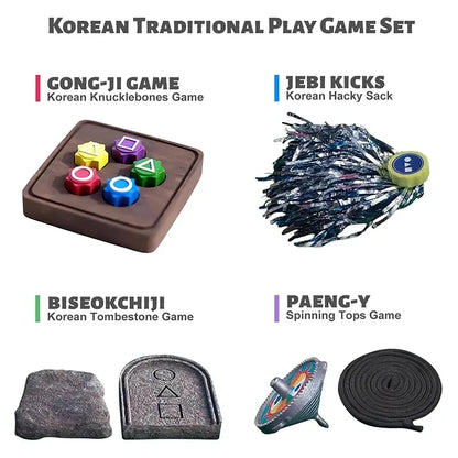 Traditional Play Game Fun Gonggi Jack Stone Pebbles Set Hand Eye Coordination Training Toy Gonggi Set For Board Game Party Games