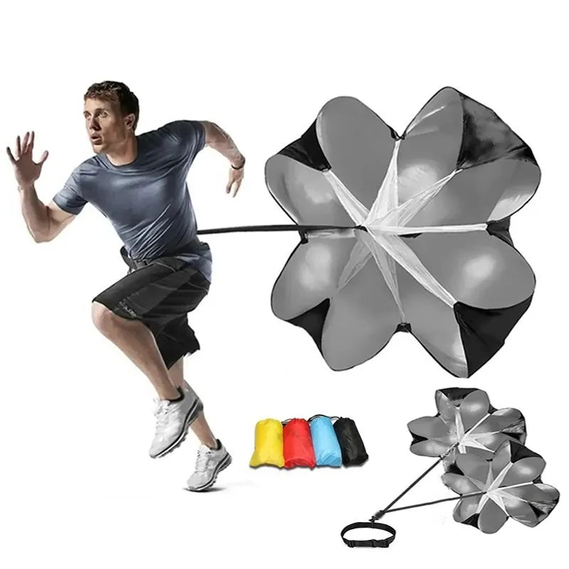 Adjustable Speed Parachute Agility Training Umbrella Football Soccer Resistance Rope Fitness Running Chute Sports Obstacles Tool