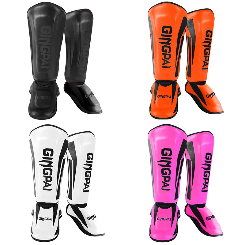 Kickboxing Boxing Shin Guard Pads Muay Thai Martial Arts Sanda Wushu Leg Protector Taekwondo Ankle Guards