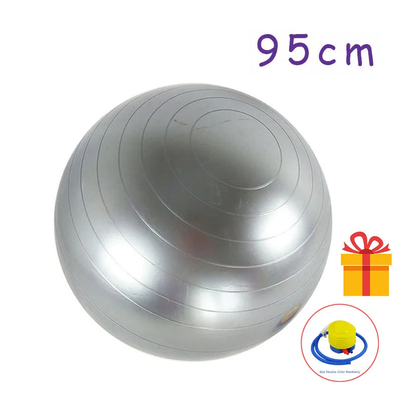 PVC Fitness Balls Yoga Ball Thickened Explosion-proof Exercise Home Gym Pilates Equipment Balance Ball 45cm/55cm/65cm/75cm/85cm