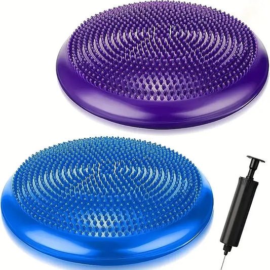 Balance Pad Yoga Massage Seat Cushion Thickened Explosion-Proof Balance Ball Inflatable Massage Seat Cushion Balance Plate