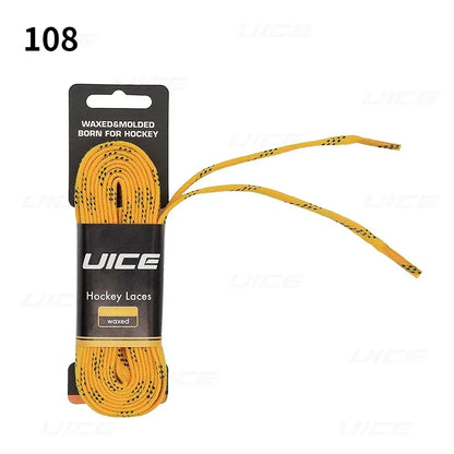 Ice Hockey Skate Laces 84 96 108 120inch Dual Layer Braid Reinforced Waxed Tip Design Hockey Skate Shoe Lacer Hockey Accessories