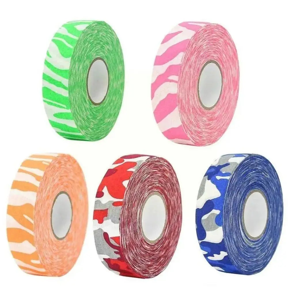 2.5cm*25m Ice Hockey Grip Tape Multipurpose Anti-slip Colored Athletic Sport Tape Polyester Wear-resistant Hockey Stick Tape