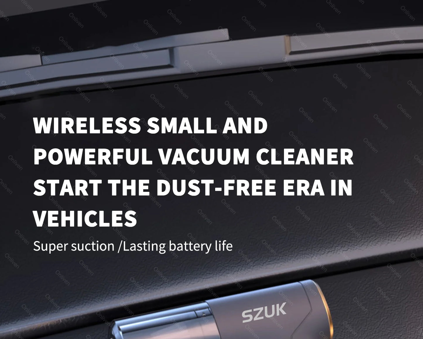 SZUK 98000PA Car Vacuum Cleaner Mini Powerful Cleaning Machine Strong Suction Handheld for Car  Wireless Portable Home Appliance