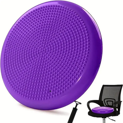 Balance Pad Yoga Massage Seat Cushion Thickened Explosion-Proof Balance Ball Inflatable Massage Seat Cushion Balance Plate