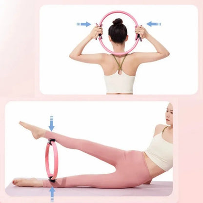 Yoga Fitness Pilates Ring Yoga Ring Open Back Ring Magic Ring Pelvic Floor Muscle Training Yoga Supplies Pilates Ring