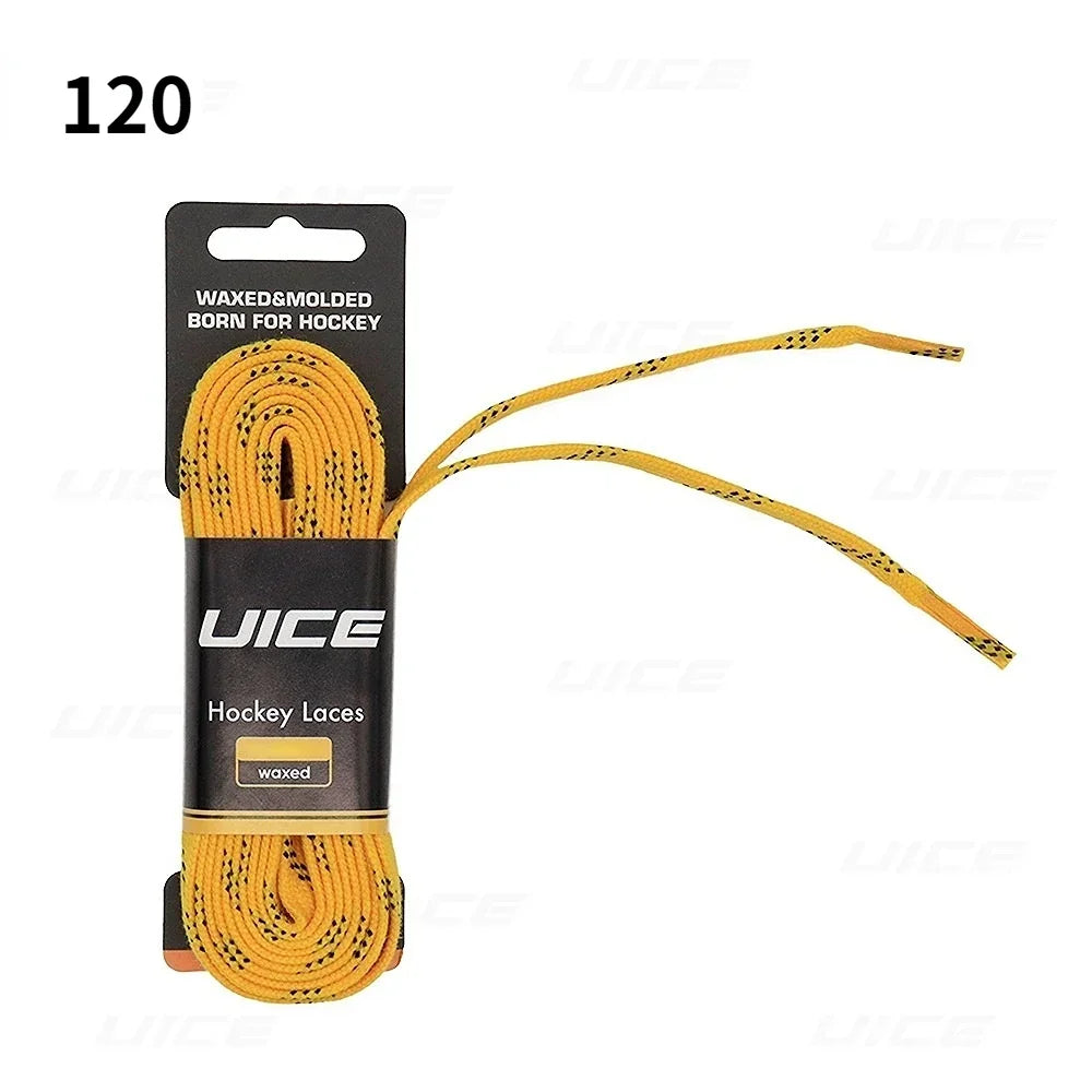 Ice Hockey Skate Laces 84 96 108 120inch Dual Layer Braid Reinforced Waxed Tip Design Hockey Skate Shoe Lacer Hockey Accessories