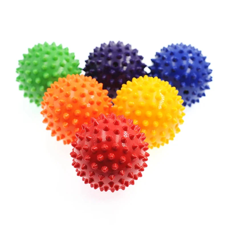 7cm Fitness Physiotherapy PVC Ball Hard Spiked Massage Ball Relieve Plantar Fasciitis Portable Equipment Body Building Sports